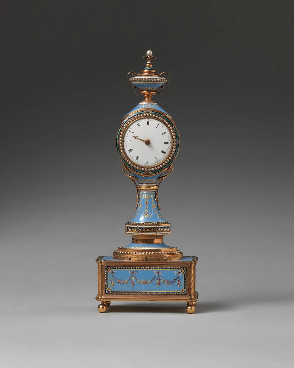 Boudoir clock — Firm of Jaquet-Droz & Leschot, London and Geneva