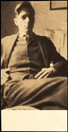 [Self-Portrait, Seated in Hanns Skolle's Apartment at 13 East 14th Street, New York City]