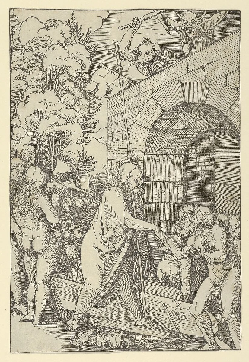 Christ in Limbo, from Speculum passionis domini nostri Ihesu Christi — Hans Schäufelein|Ulrich Pinder|Friedrich Peypus