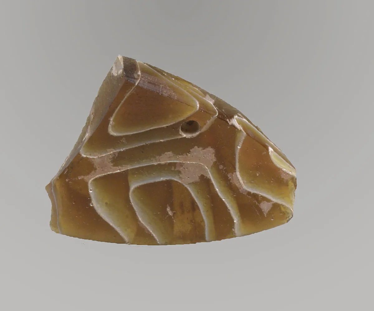 Glass mosaic vessel fragment — Unknown