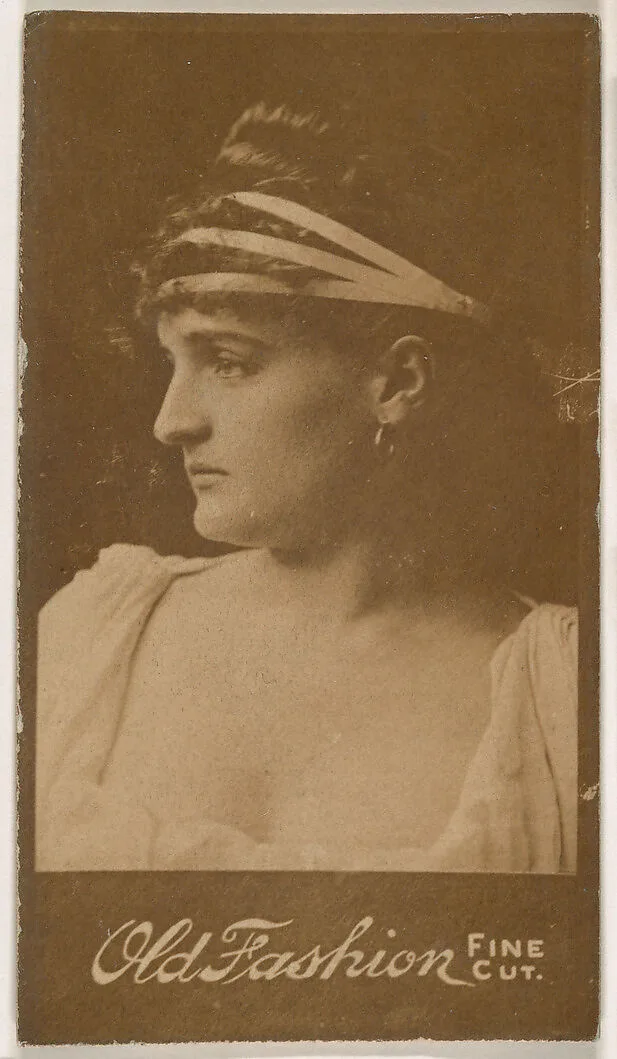 Actress in profile, from the Actresses series (N664) promoting Old Fashion Fine Cut Tobacco — Unknown