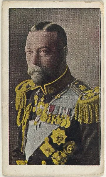 Card No. 2, King George V of England, from the World War I Scenes series (T121) issued by Sweet Caporal Cigarettes — American Tobacco Company|Underwood & Underwood