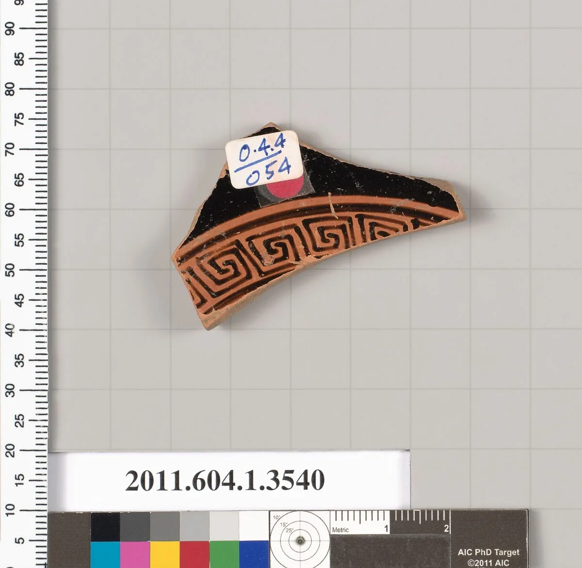 Terracotta fragment of a kylix (drinking cup) — Unknown