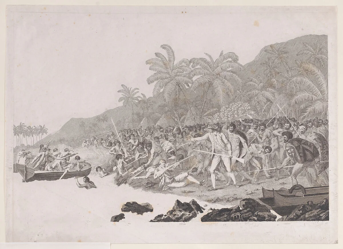 The Death of Captain Cook — Captain James Cook|Francesco Bartolozzi|John Webber|William Byrne|John Webber|William Byrne