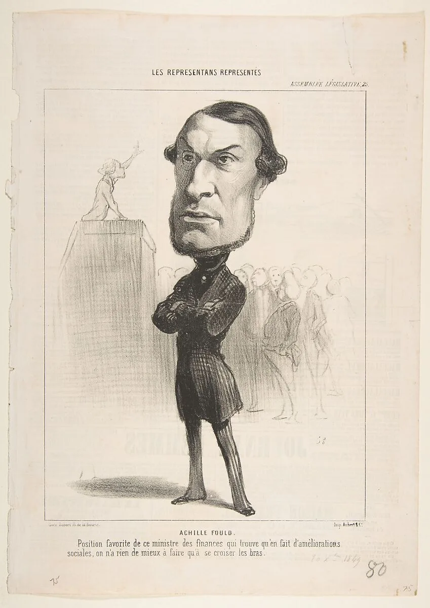 Achille Fould — Honoré Daumier|Aubert et Cie