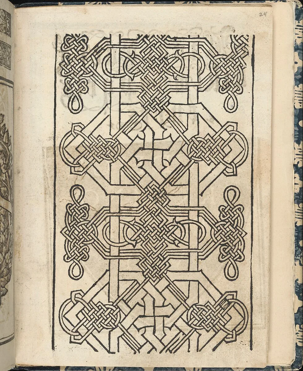 Essempio di recammi, page 24 (recto) — Giovanni Antonio di Nicolini da Sabio e i fratelli|Giovanni Antonio Tagliente