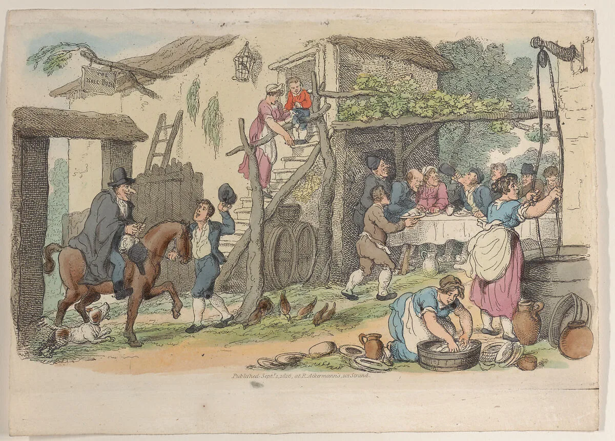 Plate 34, from "World in Miniature" — Rudolph Ackermann, London|Thomas Rowlandson