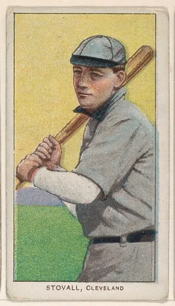 Stovall, Cleveland, from the White Border series (T206) for the American Tobacco Company — American Tobacco Company