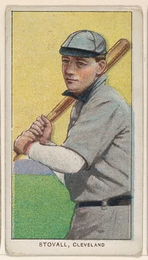 Stovall, Cleveland, from the White Border series (T206) for the American Tobacco Company