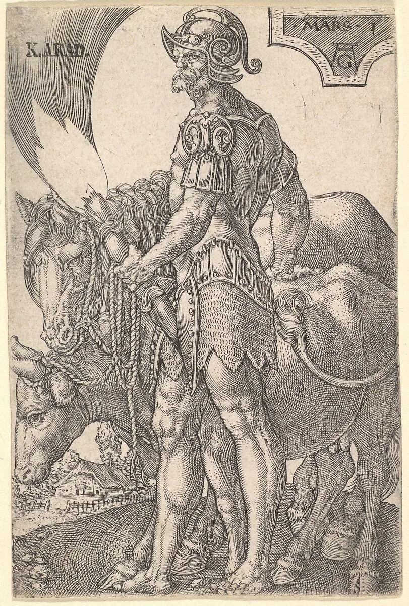 Mars, from The Seven Planets — Heinrich Aldegrever