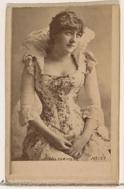 Card Number 137, Waldermere, from the Actors and Actresses series (N145-1) issued by Duke Sons & Co. to promote Cross Cut Cigarettes — W. Duke, Sons & Co.