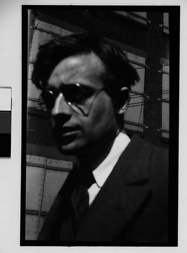 [Hanns Skolle on Rooftop of Apartment Building at 13 East 14th Street, New York City]