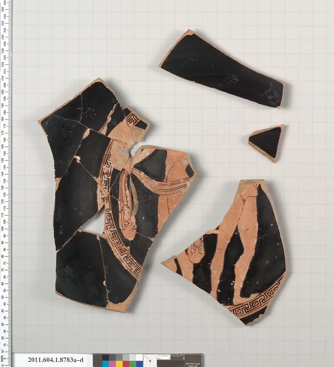 Terracotta fragments of a kylix (drinking cup) — Unknown