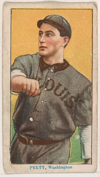 Barney Pelty, Washington, from Red Cross Tobacco Baseball Series, 1912-1913 — Red Cross Tobacco