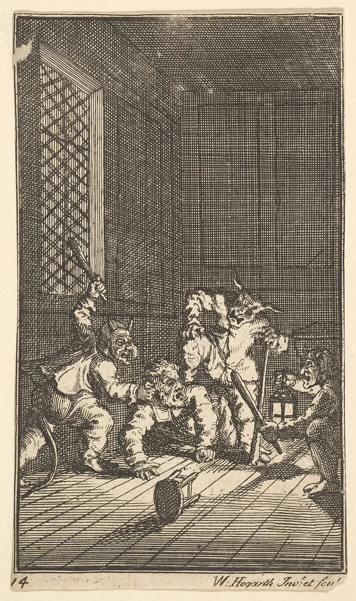 Hudibras Catechized (Seventeen Small Illustrations for Samuel Butler's Hudibras, no. 14) — Samuel Butler|William Hogarth