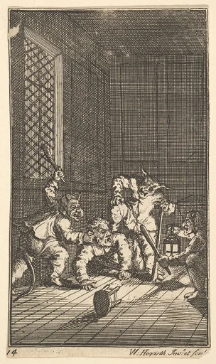 Hudibras Catechized (Seventeen Small Illustrations for Samuel Butler's Hudibras, no. 14)