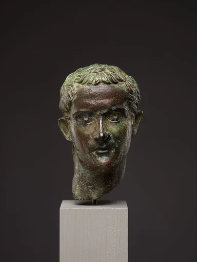 Bronze portrait head of the emperor Gaius (Caligula)