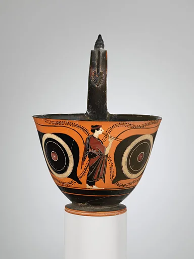 Terracotta kyathos (cup-shaped ladle)