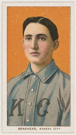 Brashear, Kansas City, American Association, from the White Border series (T206) for the American Tobacco Company