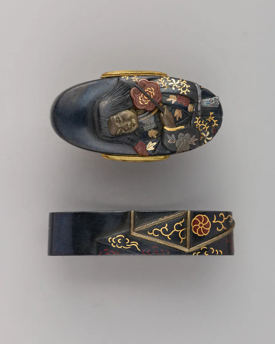 Sword-Hilt Collar and Pommel (Fuchigashira) — Unknown