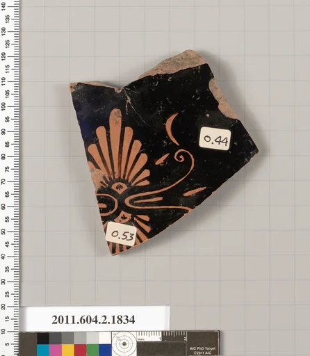 Terracotta fragment of a skyphos (deep drinking cup)