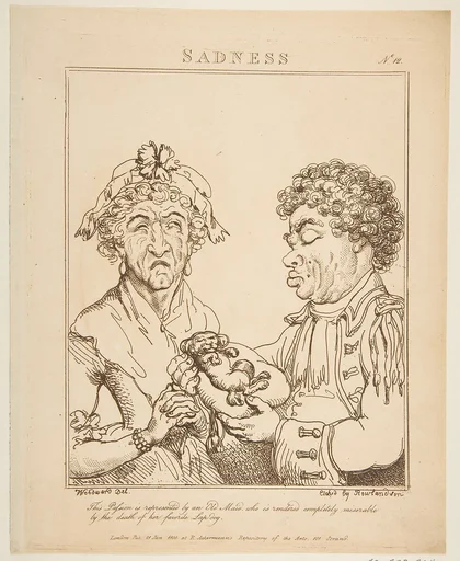 Sadness (Le Brun Travested, or Caricatures of the Passions)