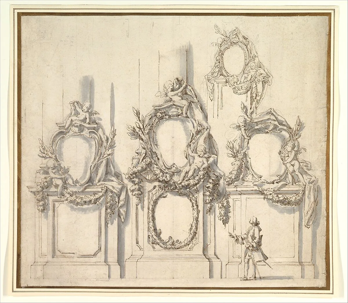 Design for Festival Decorations on the Bases of Piers — Carlo Marchionni