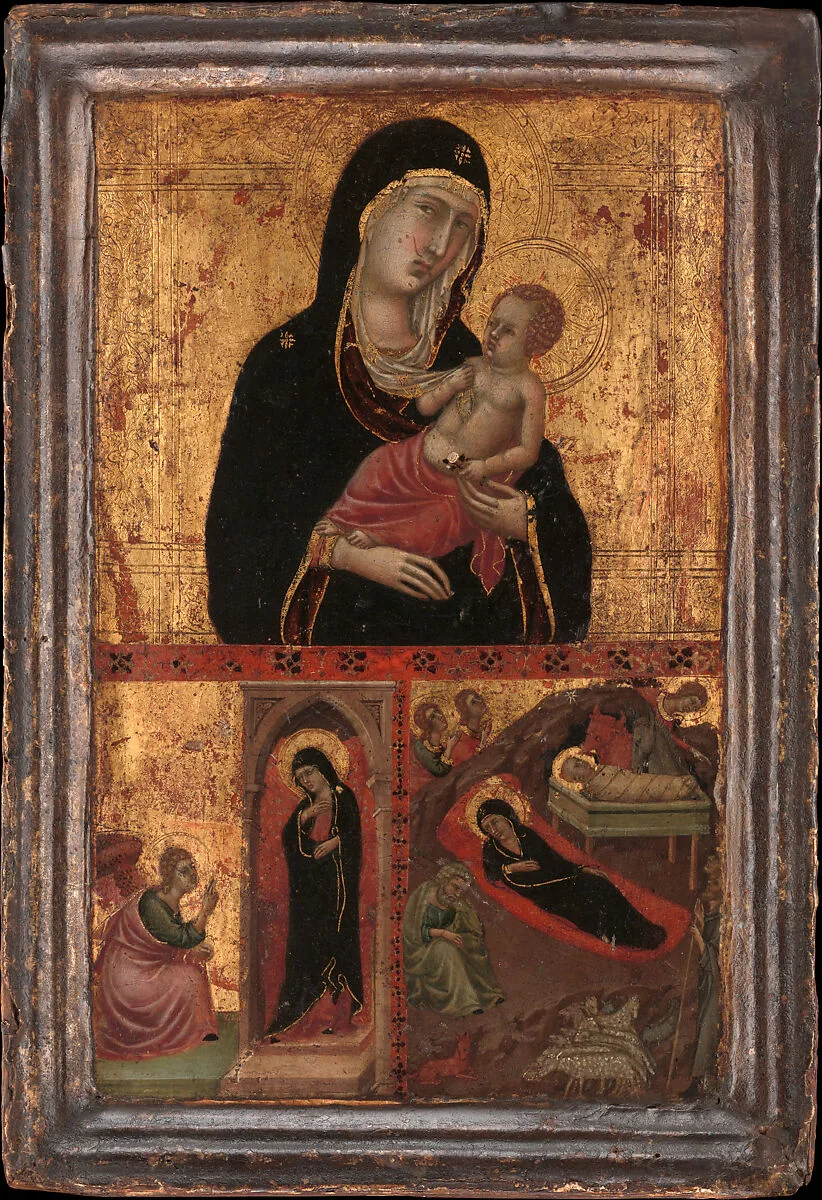 Madonna and Child with the Annunciation and the Nativity — Goodhart Ducciesque Master
