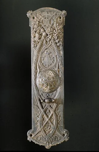 Doorplate, knob, and lock for Guaranty Building, Buffalo