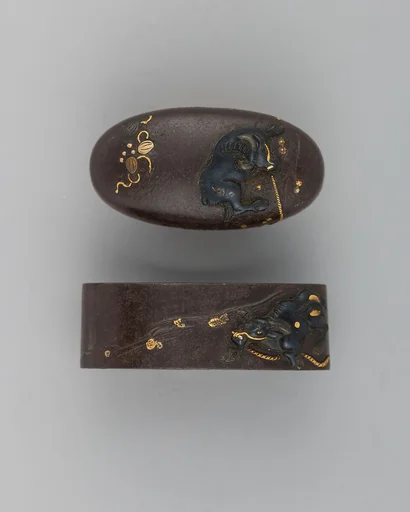 Sword-Hilt Collar and Pommel (Fuchigashira)
