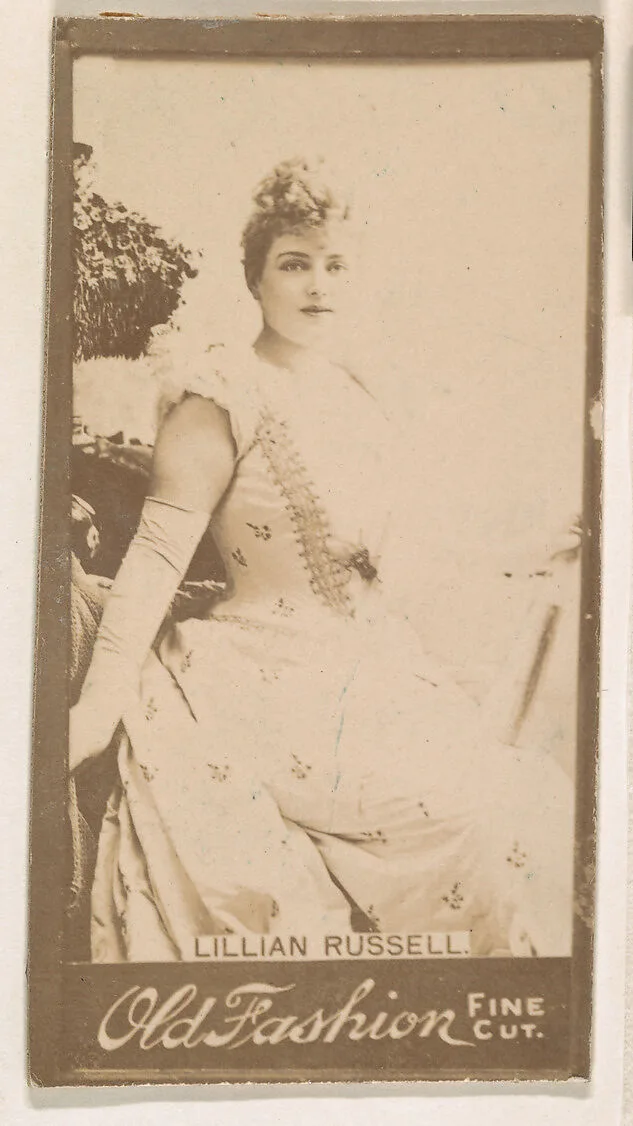 Lillian Russell, from the Actresses series (N664) promoting Old Fashion Fine Cut Tobacco — Unknown