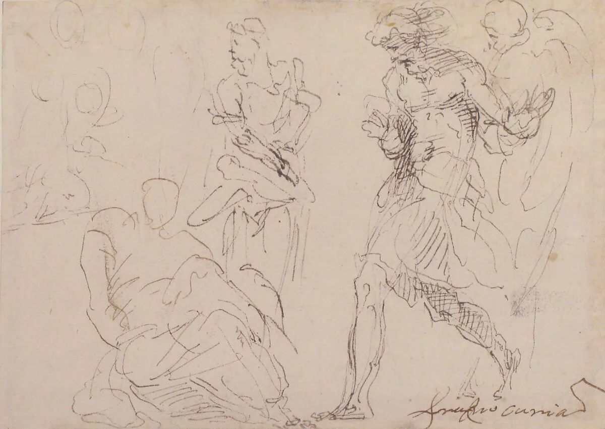 Standing and Seated Figures — Francesco Curia