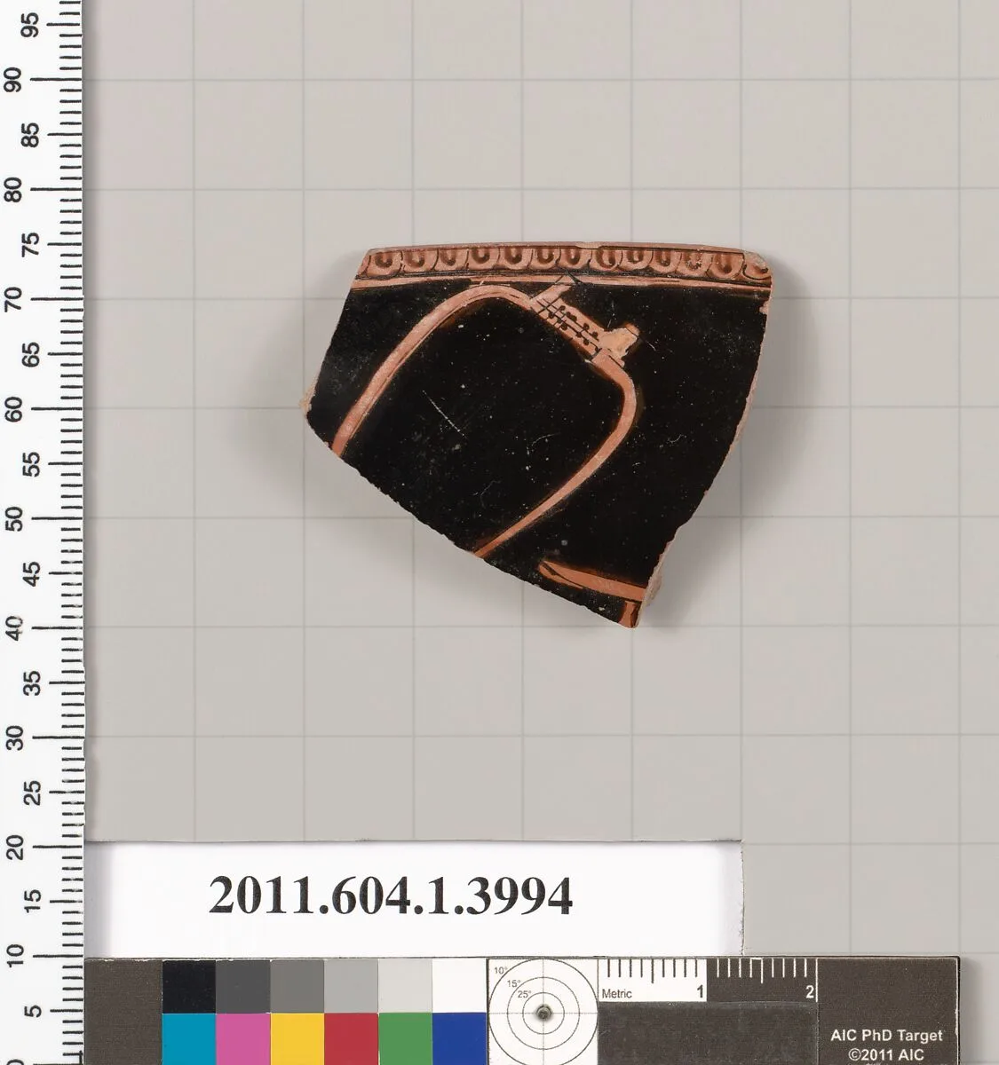 Terracotta fragment of a kylix (drinking cup) — Unknown