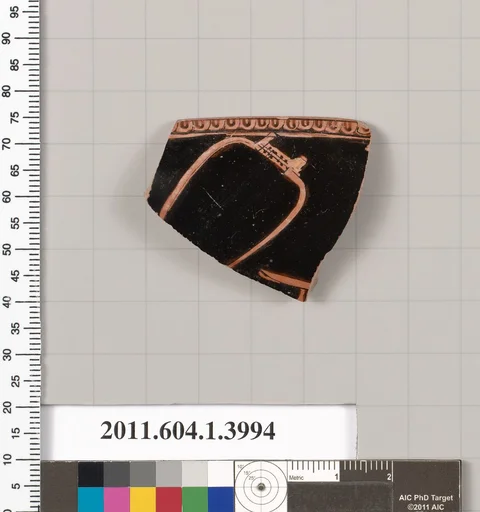 Terracotta fragment of a kylix (drinking cup)