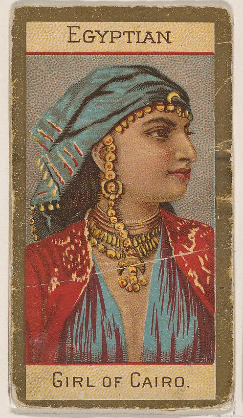 Egyptian, Girl of Cairo, from Types of Nationalities (N240) issued by Kinney Bros. — Kinney Brothers Tobacco Company