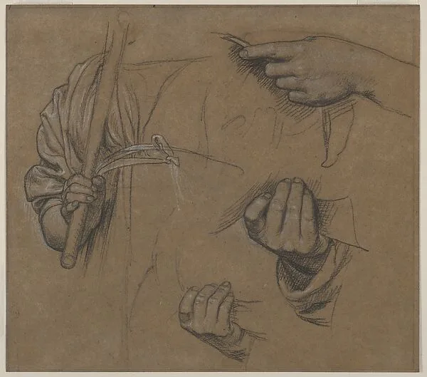 Studies of "Fortitude" and "Purity" for the Mosaic "St. George and the Dragon" — Sir Edward John Poynter