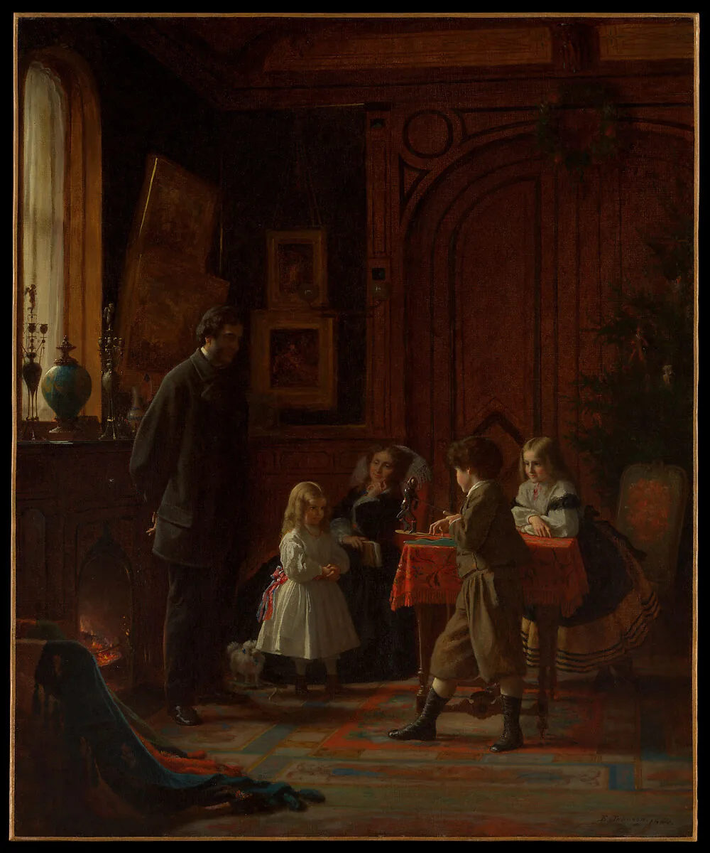 Christmas-Time, The Blodgett Family — Eastman Johnson