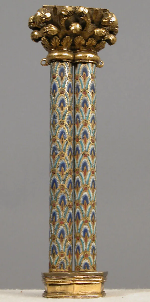 Pair of Colonnettes from a Reliquary Shrine — Unknown