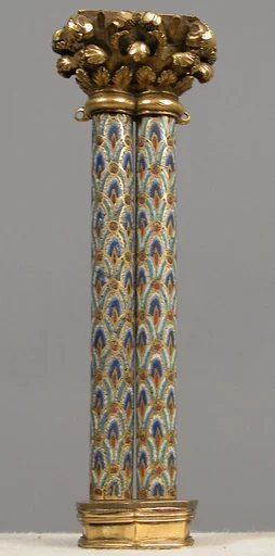 Pair of Colonnettes from a Reliquary Shrine