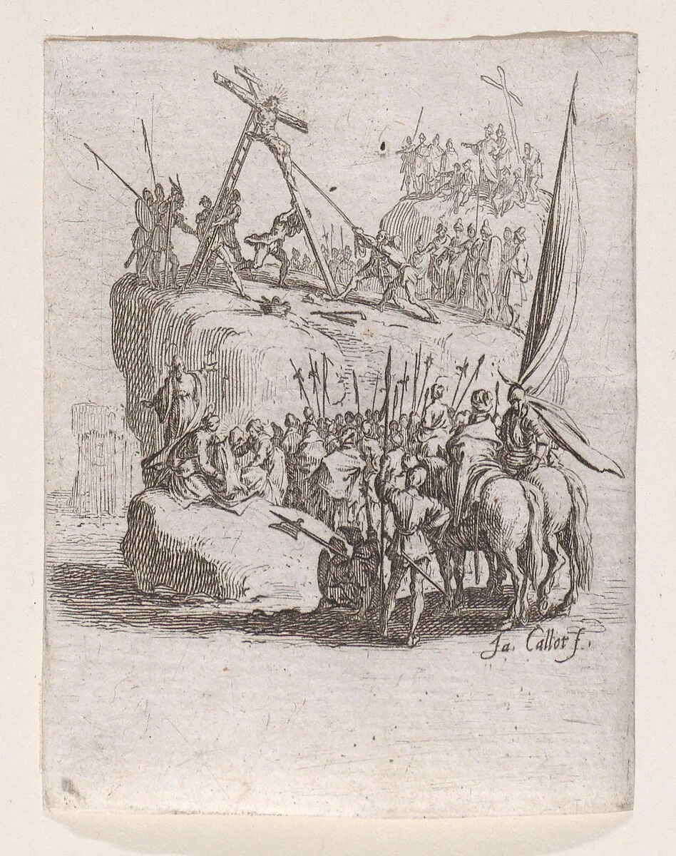 Le Crucifiement (The Crucifixion), from La Petite Passion (The Little Passion) — Jacques Callot