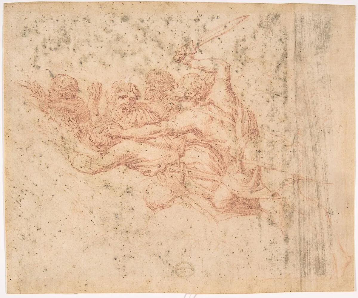 Battle Scene — Anonymous, Italian, 16th century