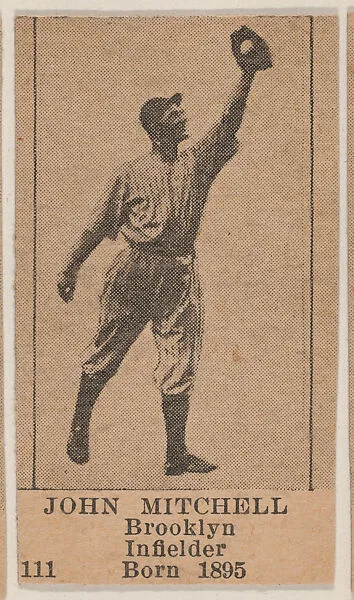 John Mitchell, Brooklyn Infielder, Baseball photos strip cards -- Brooklyn Dodgers (W504) — Universal Toy & Novelty Manufacturing Company