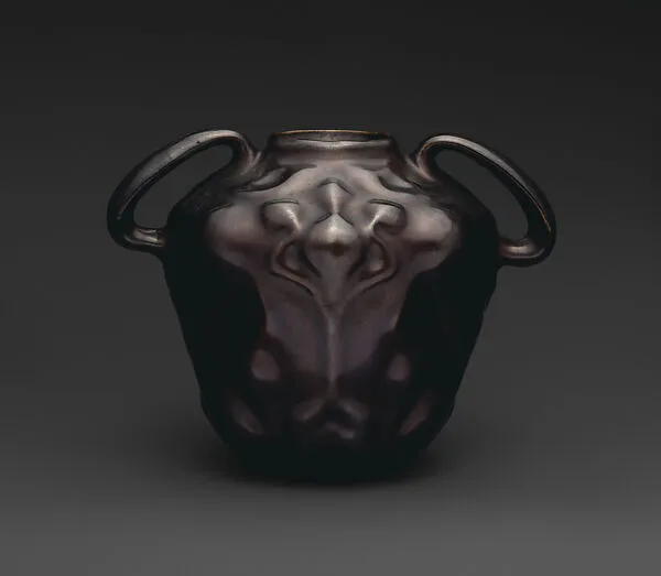 Feroza vase with handles — J. B. Owens Pottery Company