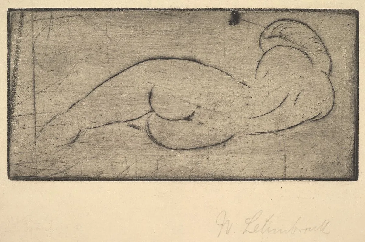 Repose (Ruhende vom Rücken) — Wilhelm Lehmbruck