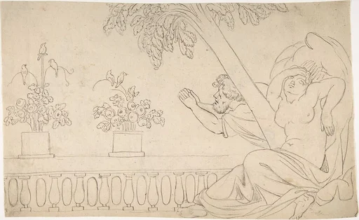 Beseeching Couple under a Tree