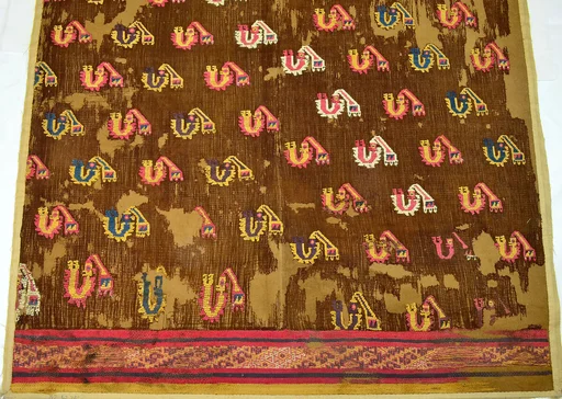 Gauze and Brocade Mantle Fragment