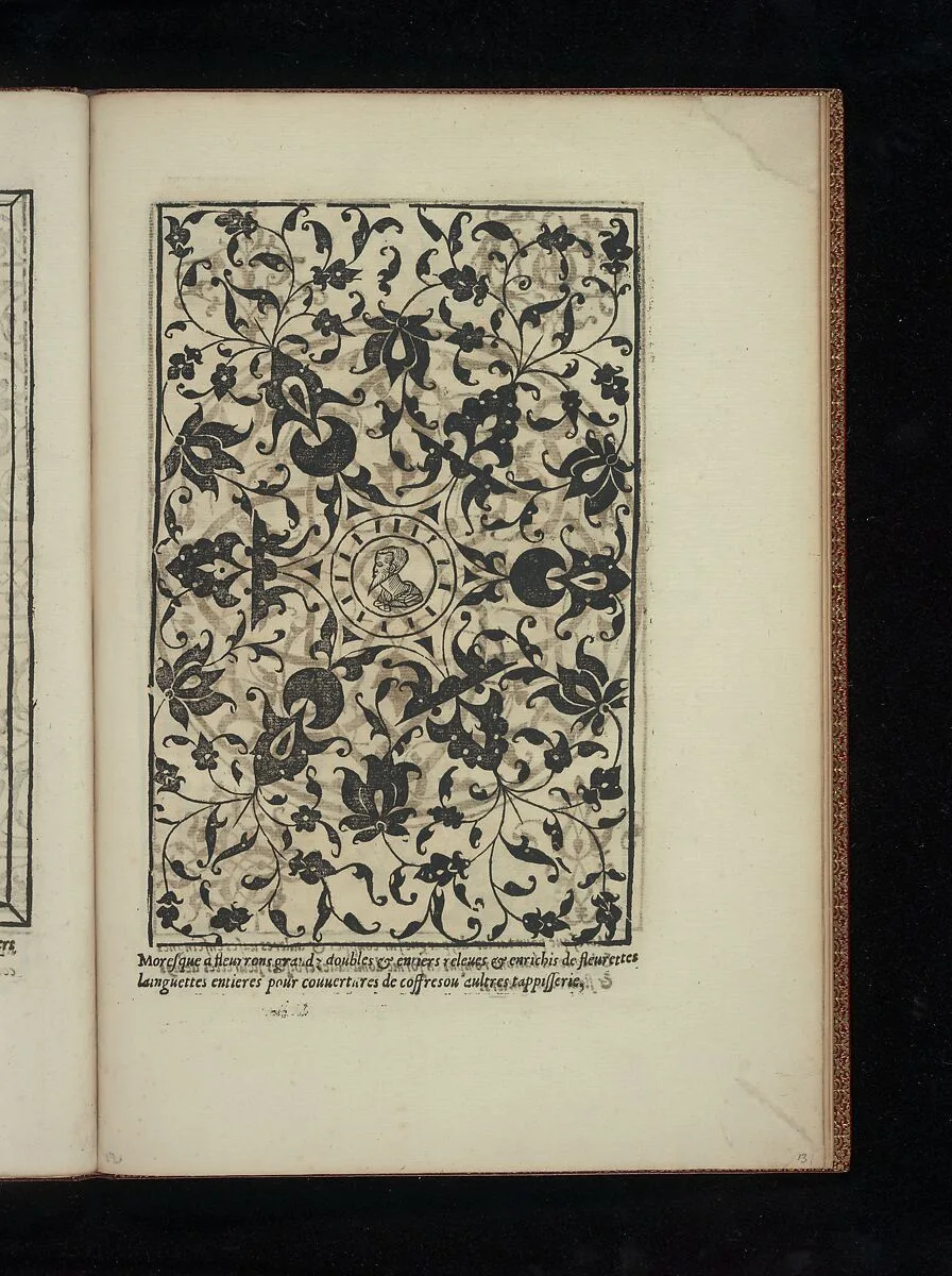 Livre de Moresques, page 13 (recto) — Hiérosme de Gormont|Cornelis Bos|Francesco di Pellegrino