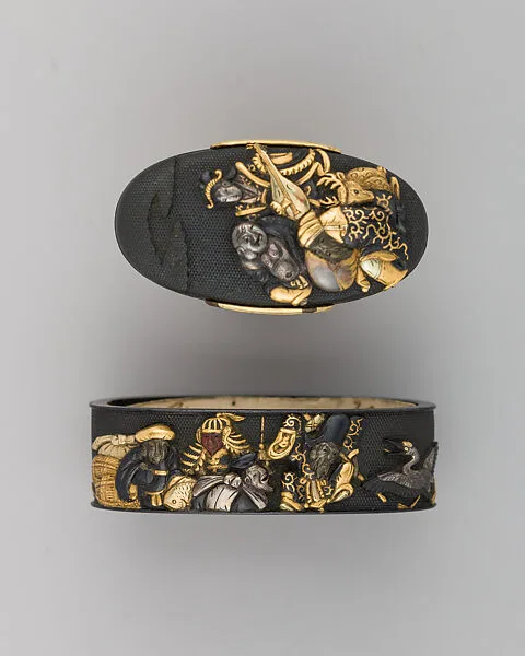 Sword-Hilt Collar and Pommel (Fuchigashira) — Unknown