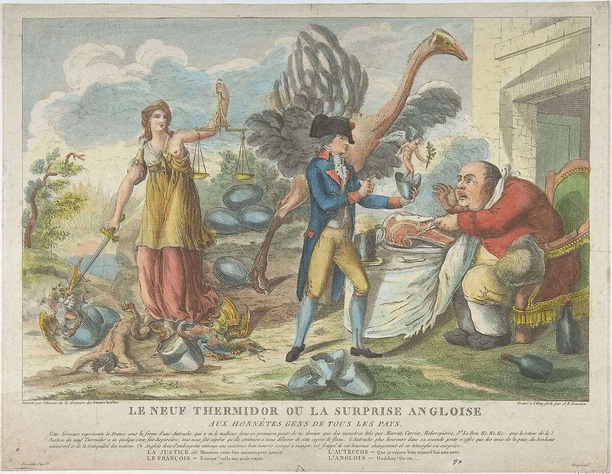 The Ninth of Thermidor, or the English Surprise, to Honest People of All Countries (Le Neuf Thermidor ou la surprise angloise, aux honnêtes gens to tous le pays) — Jean-Baptiste Louvion|Louis-Eugène Poirier