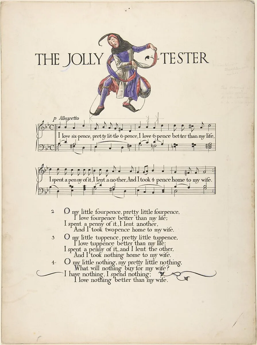 "The Jolly Tester"―Page Design — Paul Vincent Woodroffe|Joseph Samuel Moorat